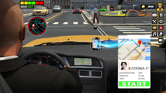 US Taxi Car Driving Games Captura de pantalla 3