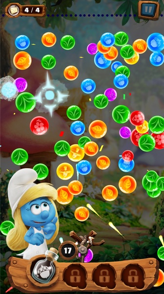 Smurfs Bubble Story Ekran Görüntüsü 3