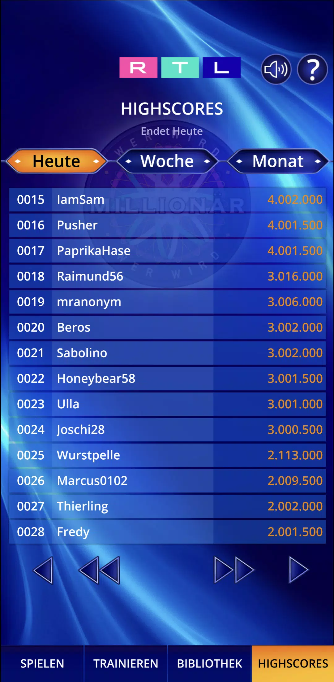 Wer wird Millionär? Training应用截图第4张