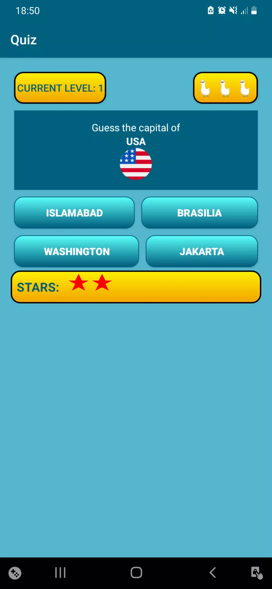 Countries, capitals, flags - W スクリーンショット 1