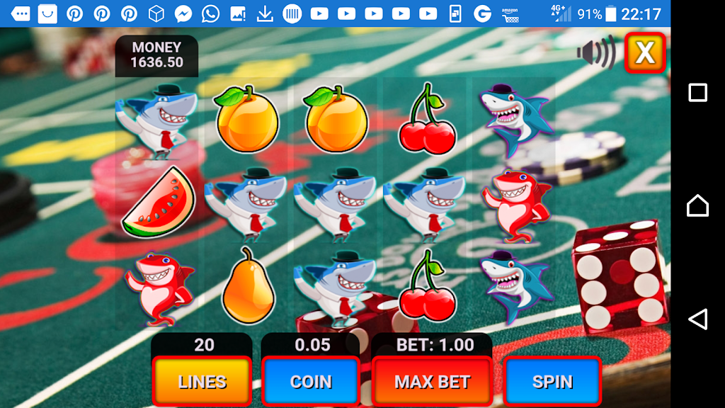 shark fruit casino slots machines Screenshot 3