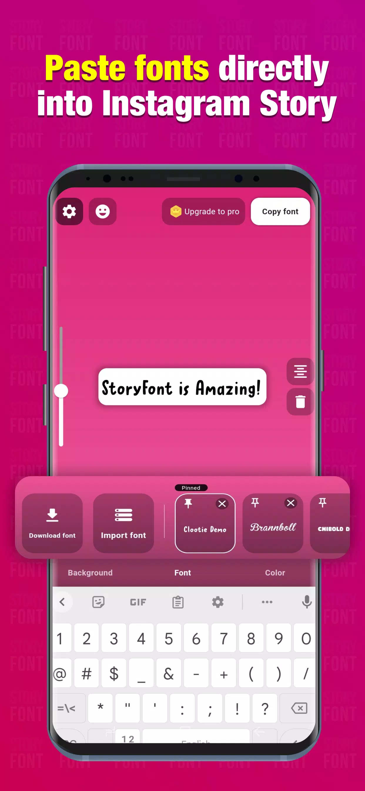 StoryFont for Instagram Story应用截图第3张