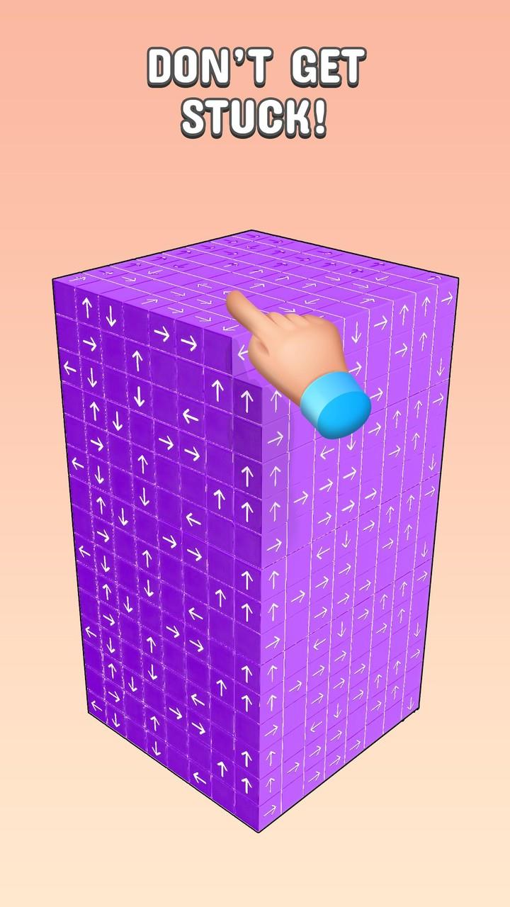 Tap to Unblock 3d Cube Away স্ক্রিনশট 2