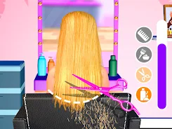 Hair Salon Makeover Girl Games スクリーンショット 4