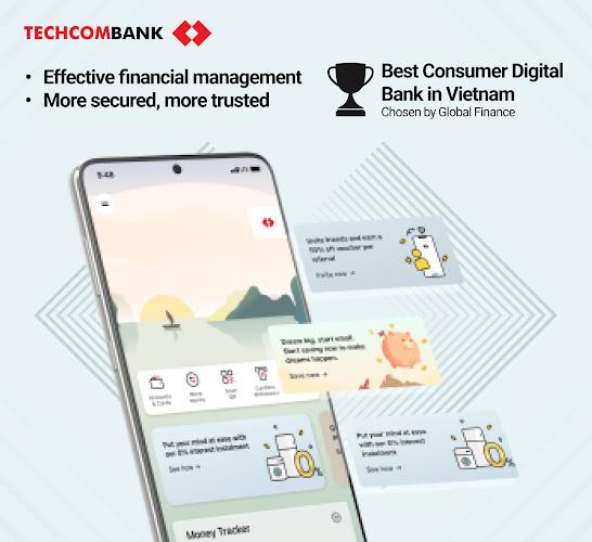 Techcombank Mobile ဖန်သားပြင်ဓာတ်ပုံ 1