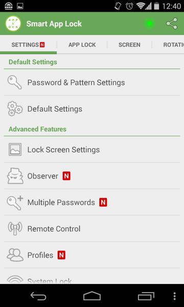 Schermata Smart App Lock 1