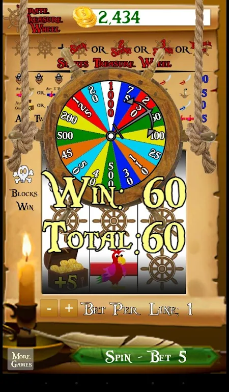 Pirate Treasure Wheel Screenshot 2