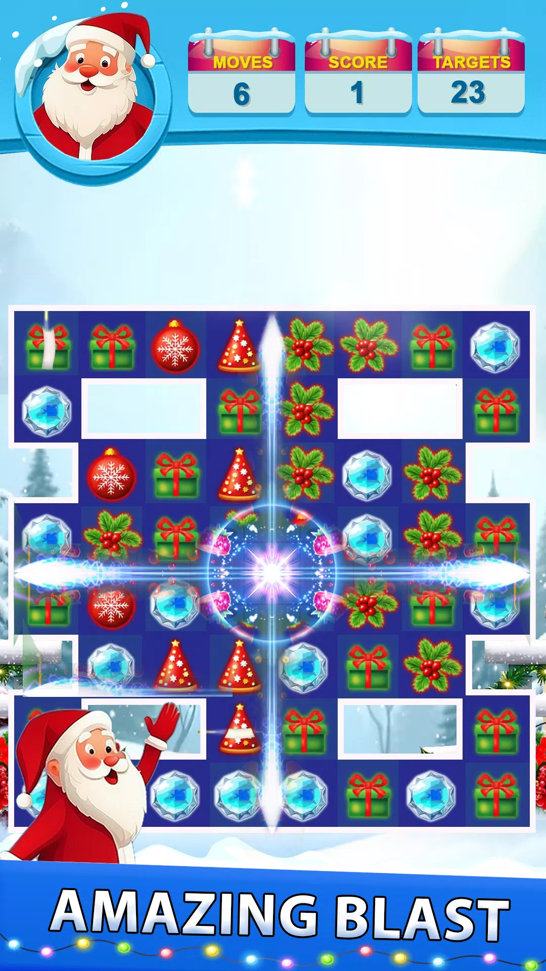 Santa Match Adventure Captura de tela 1