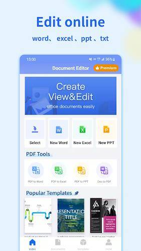 Document Editor:Word,Sheet,PDF Schermafbeelding 1