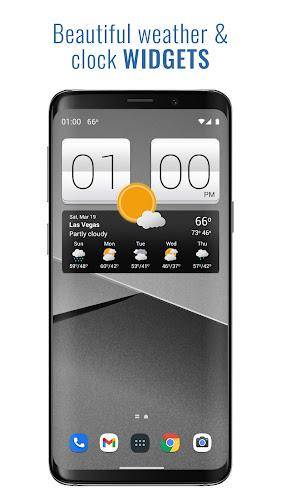 Sense V2 Flip Clock & Weather スクリーンショット 1