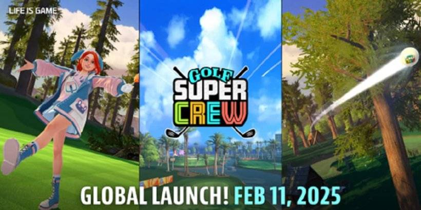 Golf Super Crew es un próximo simulador de golf de próxima generación en dispositivos móviles con colorido estilo arcade