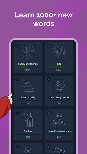 Learn Korean for Beginners! Schermafbeelding 2