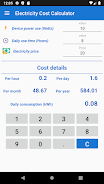 Electricity Cost Calculator Ảnh chụp màn hình 1