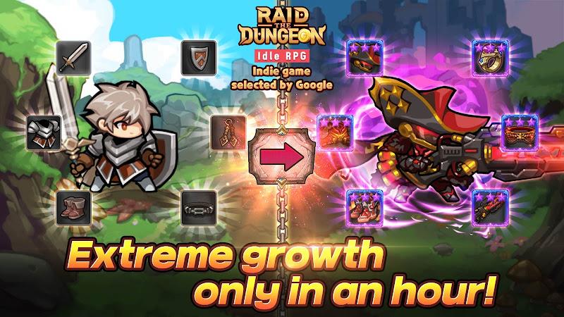 Raid the Dungeon : Idle RPG Скриншот 3