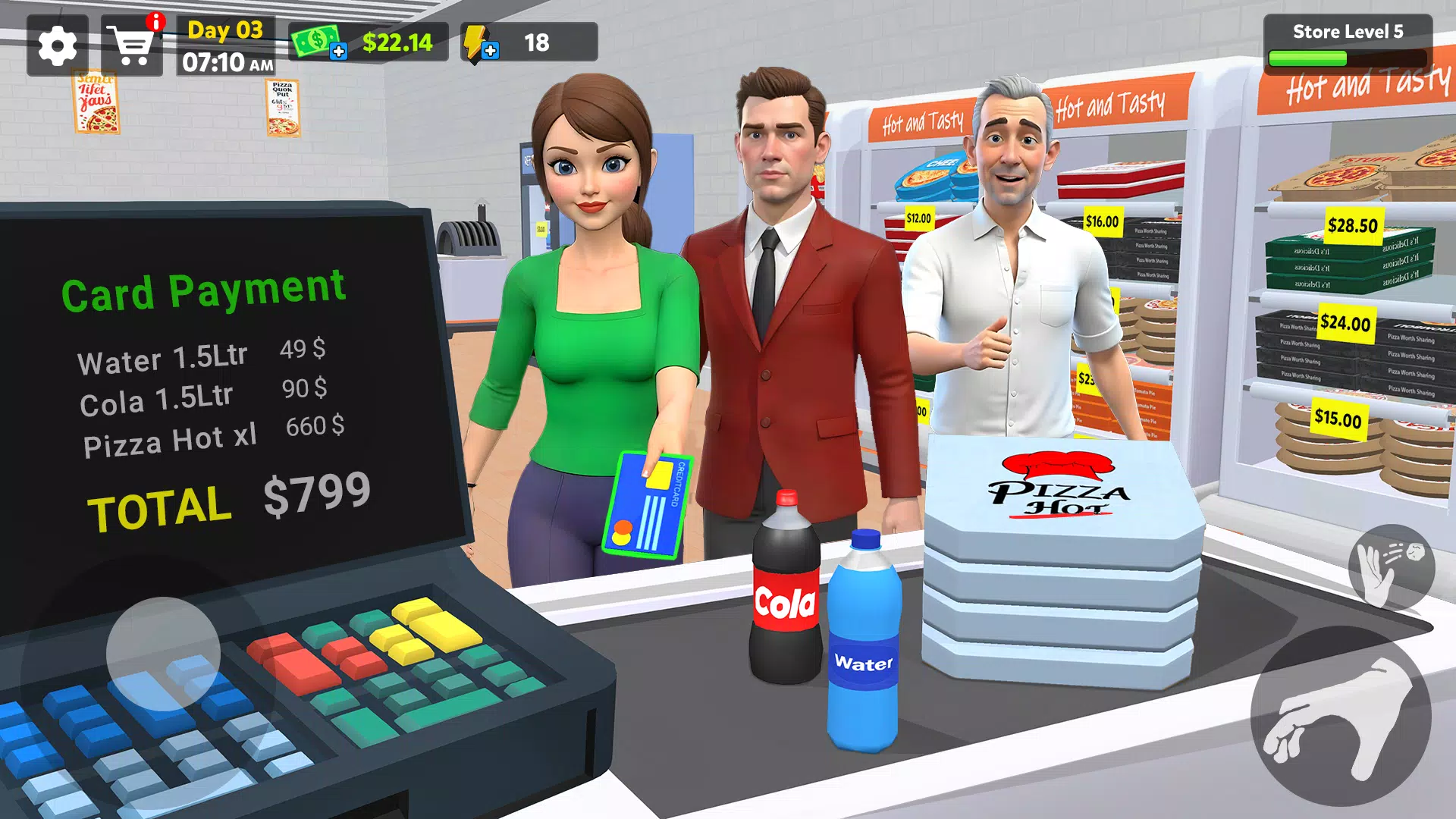 Pizza Shop Simulator 3D Zrzut ekranu 3