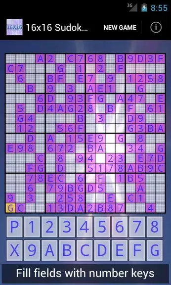 16x16 Sudoku Challenge HD Capture d'écran 1