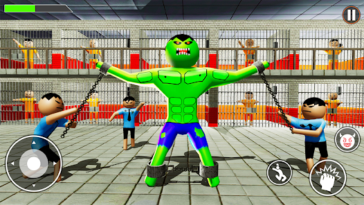 Incredible Monster: Superhero Prison Escape Games Schermafbeelding 3