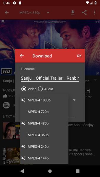 Schermata All YouTube Video Downloader 3