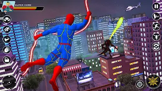 Spider Rope Hero Flying Games Tangkapan skrin 2