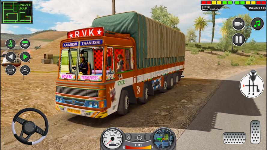 Indian Heavy Truck Delivery 3D Ekran Görüntüsü 1