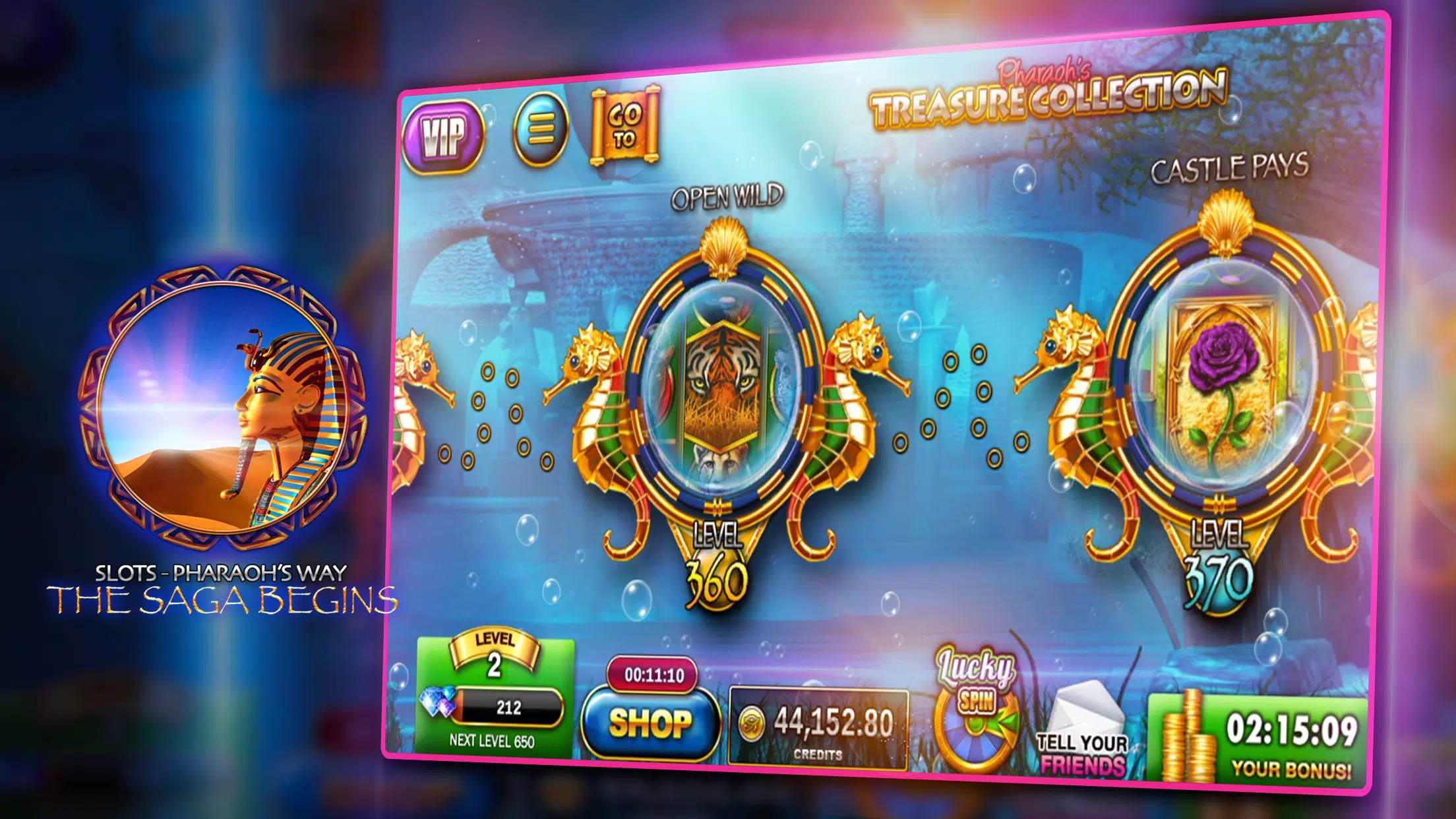 Slots - Pharaoh's Way Casino Screenshot 2