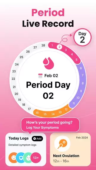 Period Tracker Ovulation Cycle স্ক্রিনশট 1