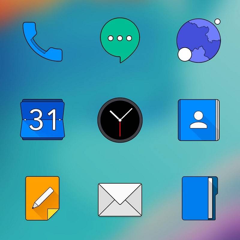 Oxigen HD – Icon Pack Tangkapan skrin 1