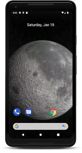 Moon 3D Live Wallpaper ဖန်သားပြင်ဓာတ်ပုံ 2