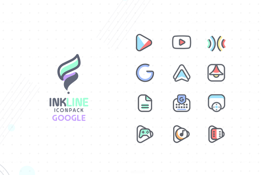 InkLine Icon Pack Mod 스크린샷 2