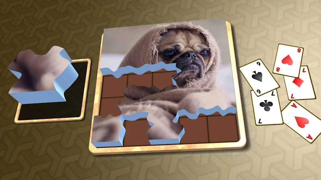 Jigsaw Solitaire - Dogs Captura de tela 3