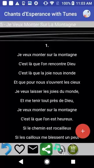 Chants D'Esperance with Tunes Screenshot 4