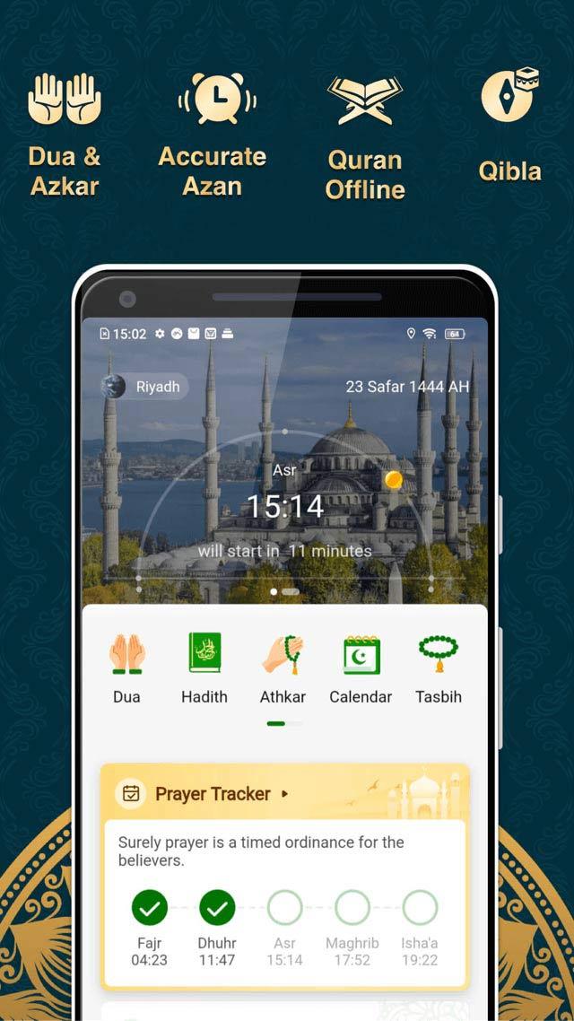 Muslim Muna:Prayer Times,Quran Screenshot 1