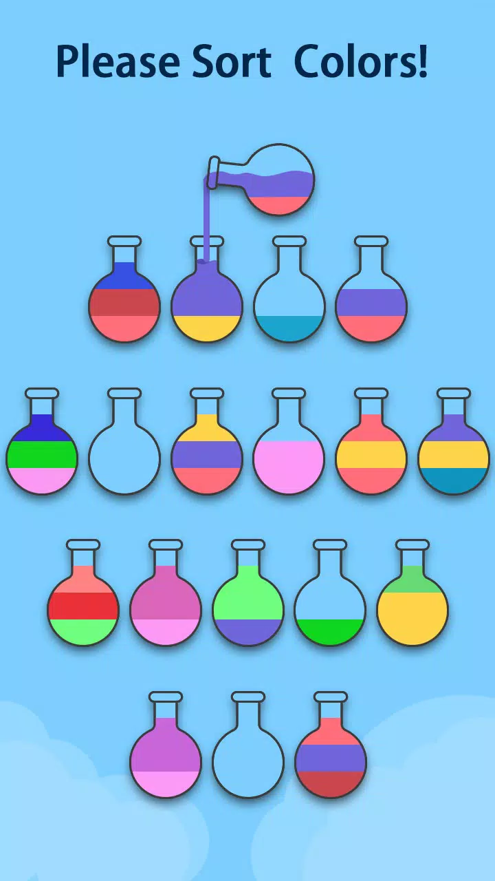 Sort Puzzle-water color puzzle Tangkapan skrin 4