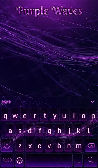 Purple Waves Wallpaper Screenshot 2