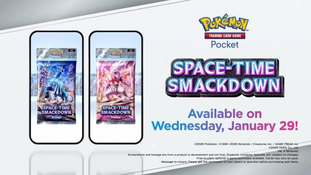 Pokémon TCG Unleashes Funkcja handlu, rozszerza się z czasoprzestrzennym SmackDown