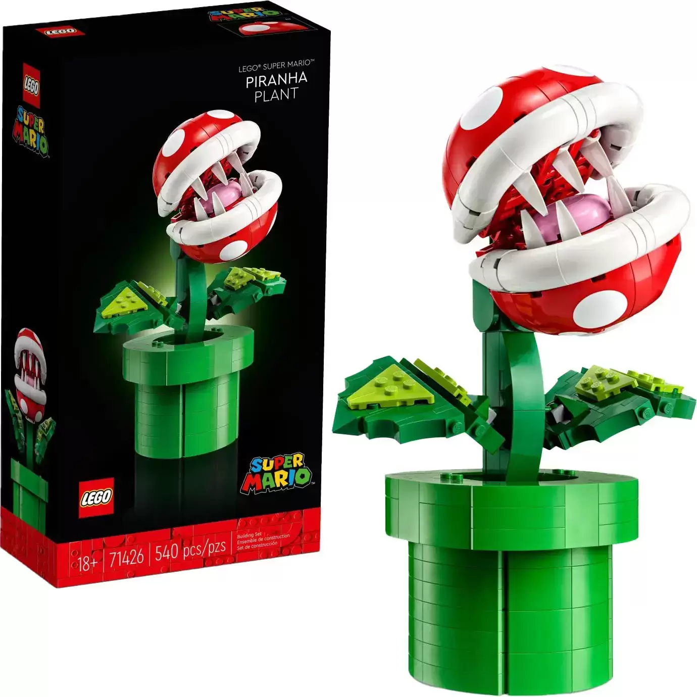 Ensemble de bâtiments de plantes LEGO Super Mario Piranha