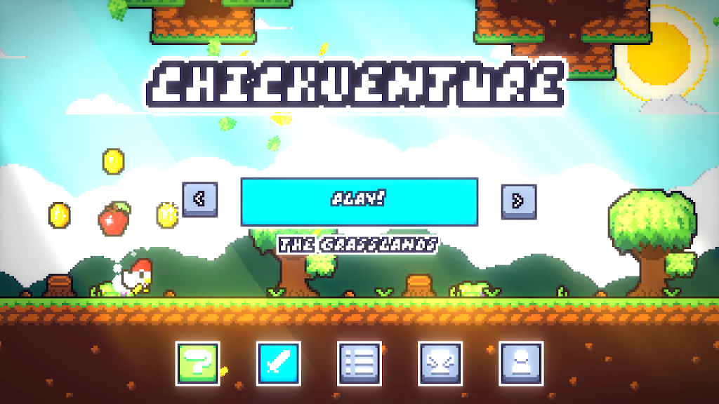 Chickventure: A Runner Game Ảnh chụp màn hình 1