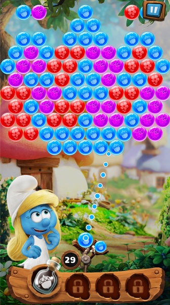 Smurfs Bubble Story應用截圖第2張