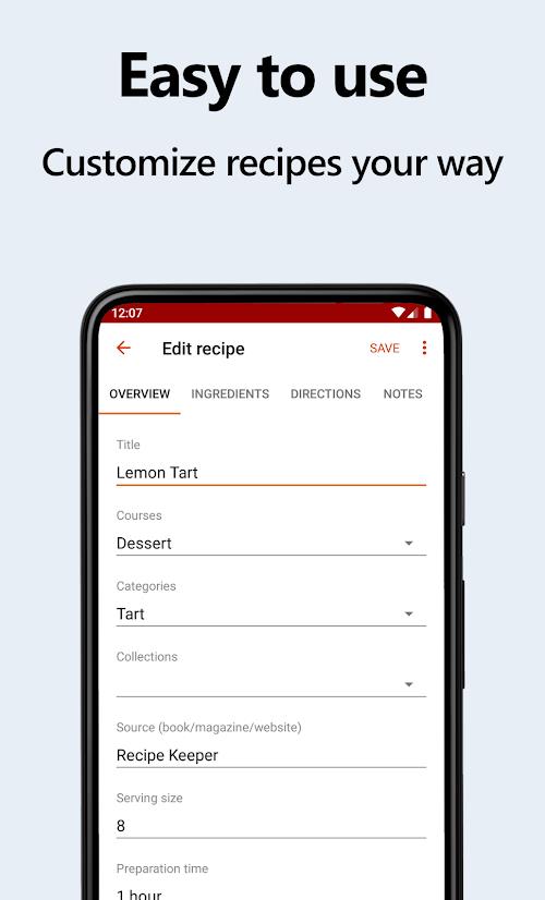 Recipe Keeper স্ক্রিনশট 2