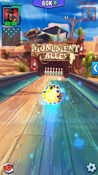 Bowling Crew — 3D bowling game Mod Captura de pantalla 1