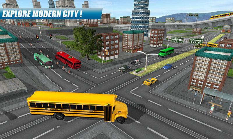 School Bus Driving Game Tangkapan skrin 3