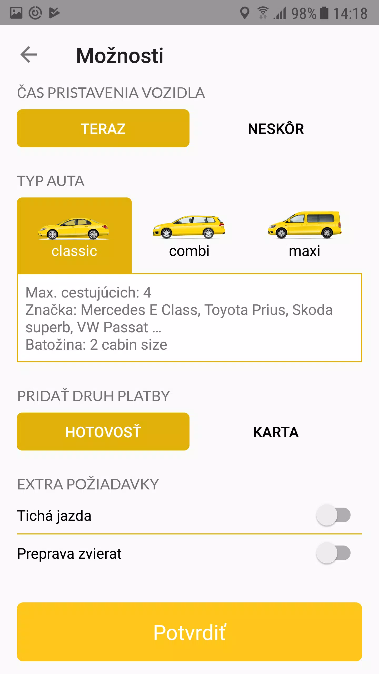 Yellow Taxi Trnava ဖန်သားပြင်ဓာတ်ပုံ 4