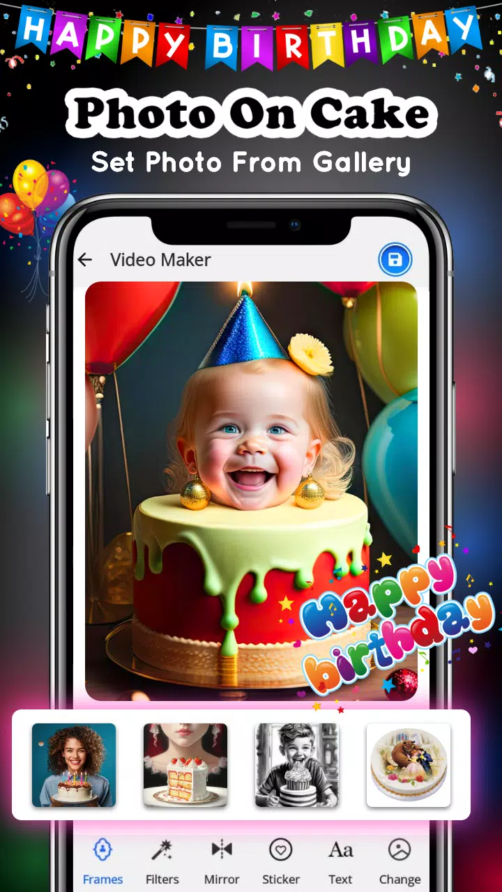 Birthday Video Maker Zrzut ekranu 3