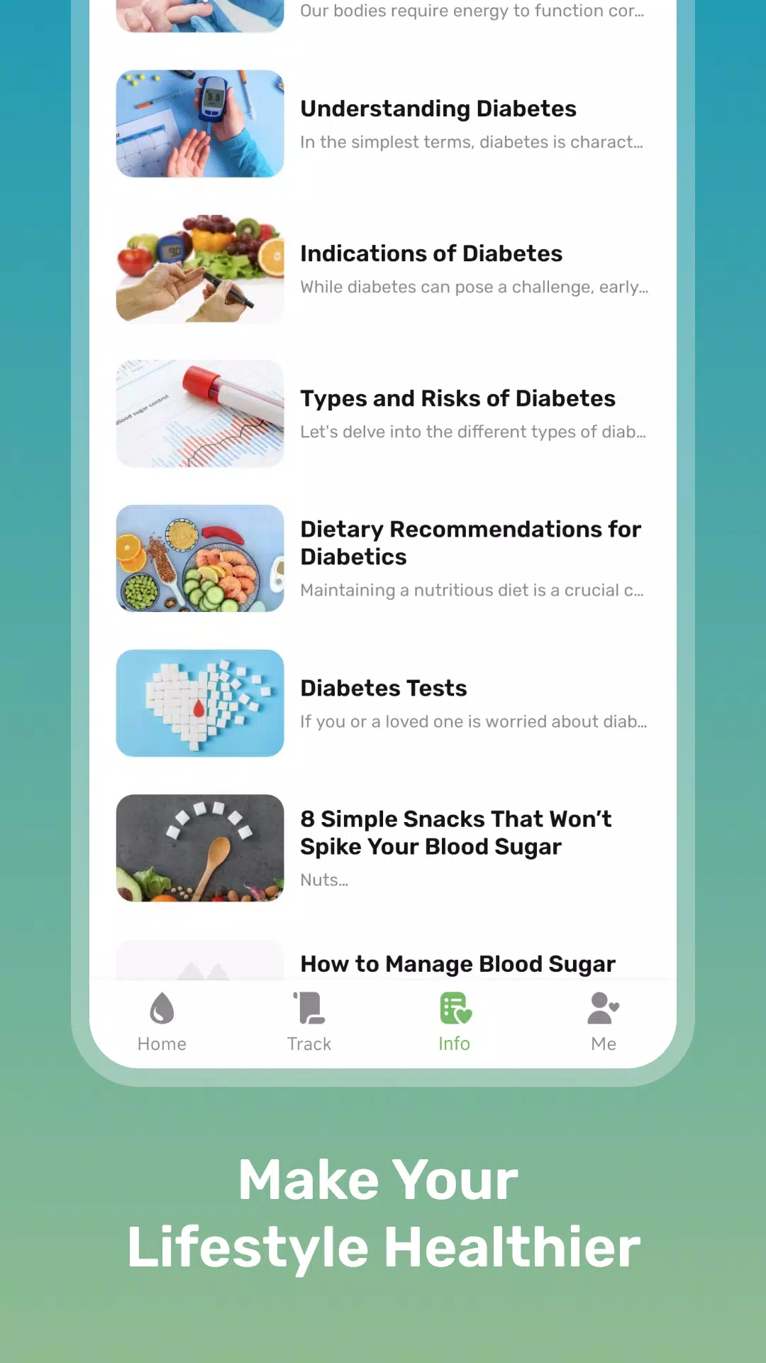 Health Sense: Blood Sugar Hub スクリーンショット 1