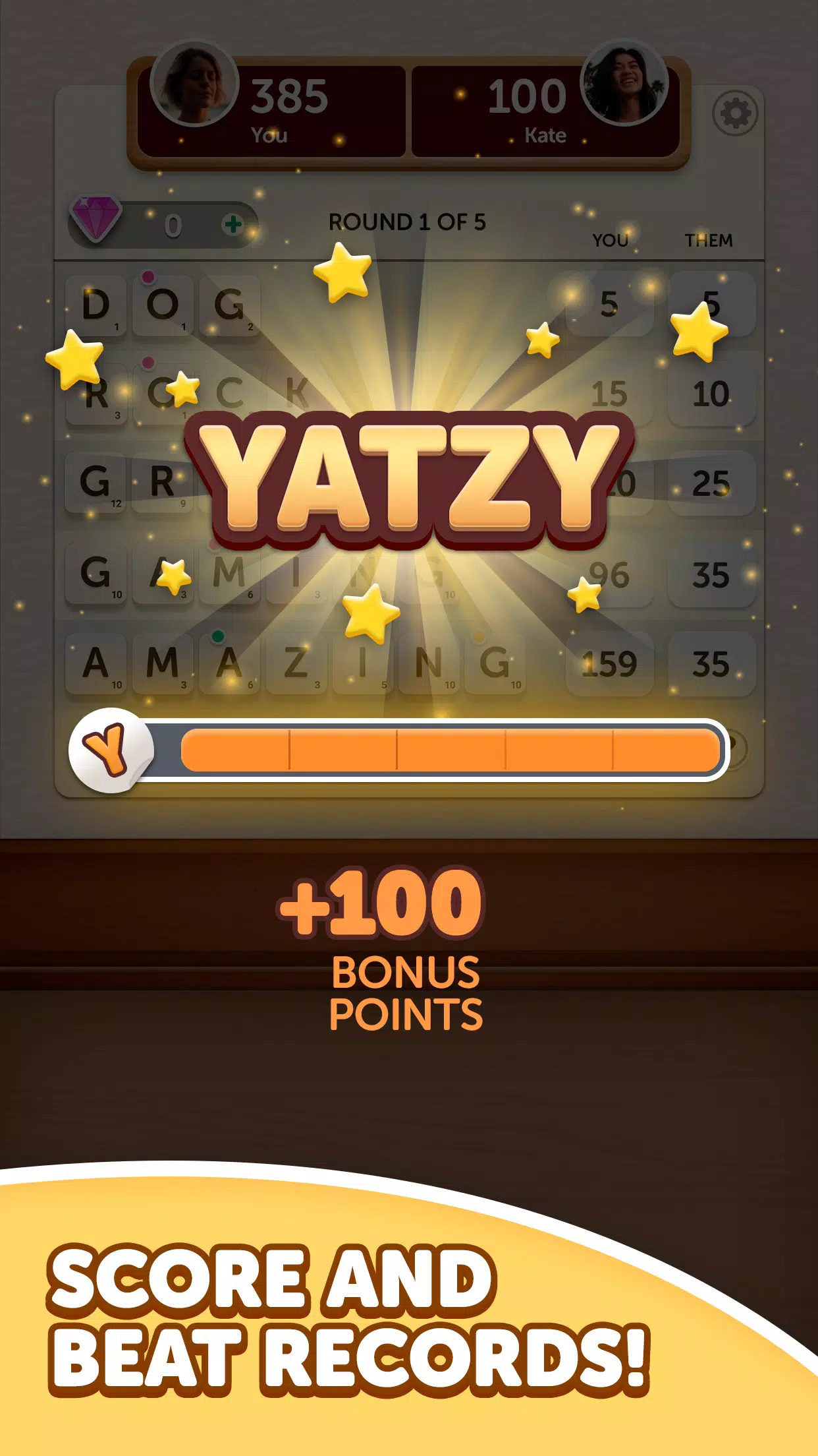 Word Yatzy - Fun Word Puzzler Скриншот 3