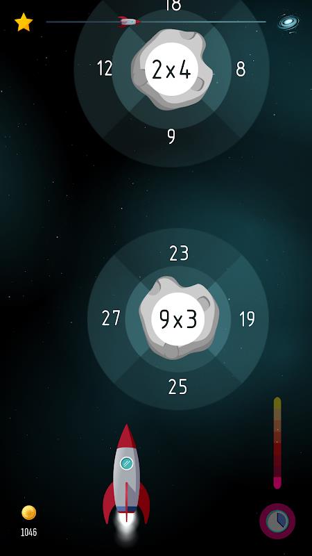 Space Math: Times Tables Games Zrzut ekranu 4