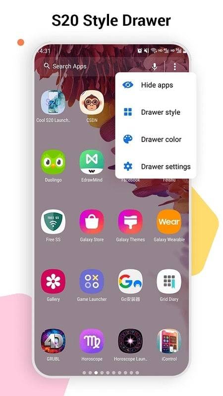 SO S20 Launcher for Galaxy S Ảnh chụp màn hình 4