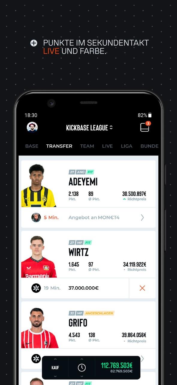 Kickbase Bundesliga Manager ဖန်သားပြင်ဓာတ်ပုံ 4