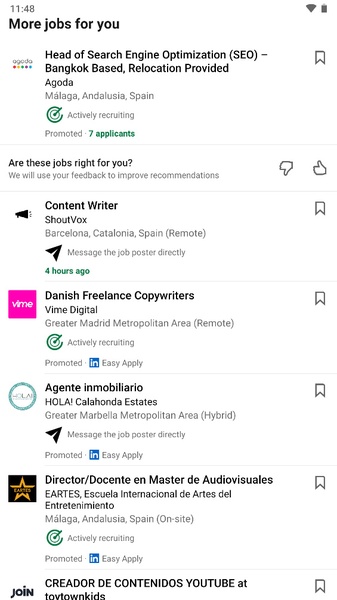 LinkedIn : recherche d’emploi Capture d'écran 4