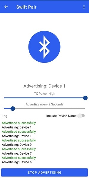 Bluetooth Le Spam Capture d'écran 2